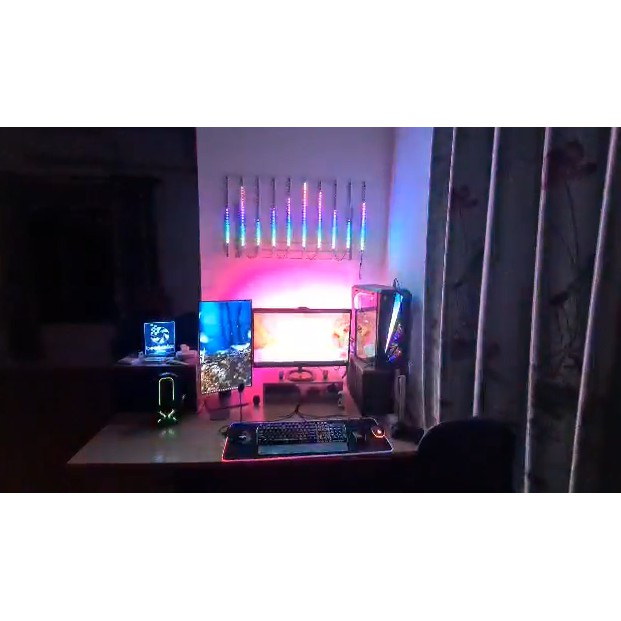 Bộ đèn led trang trí treo tường nháy theo nhạc - Music visualizer led 60led/m