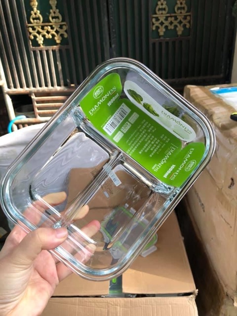 Hộp thố, hộp thủy tinh 2 lớp hút chân không 2 - 3 ngăn dung tích 1000ml có nắp đậy _SỈ TOÀN QUỐC