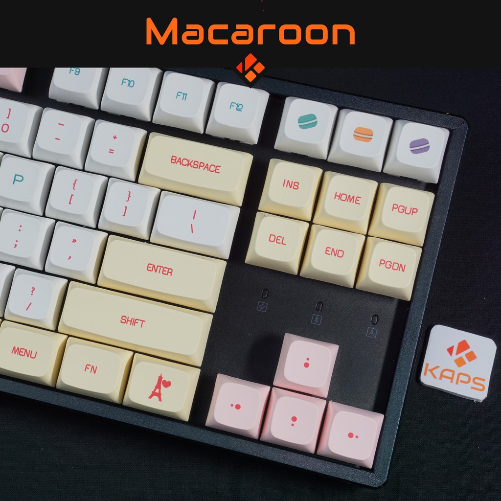 Keycap MACAROON - XDA - Thick PBT - Dyesub - 146 nút cho bàn phím cơ (Filco, Leopold, IKBC, Edra, keychron)