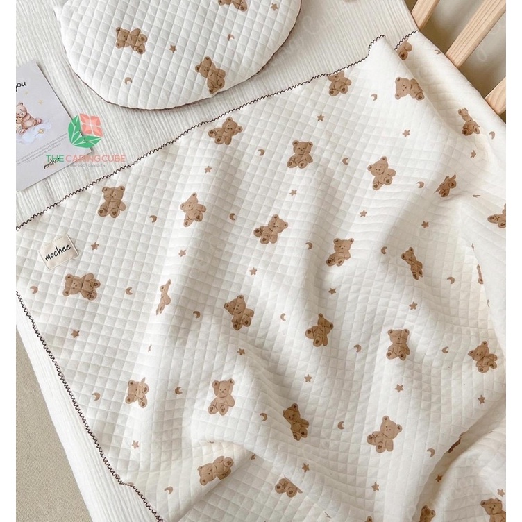 Ủ choàng xô mỏng Mochee &amp; Set chăn gối Mochee