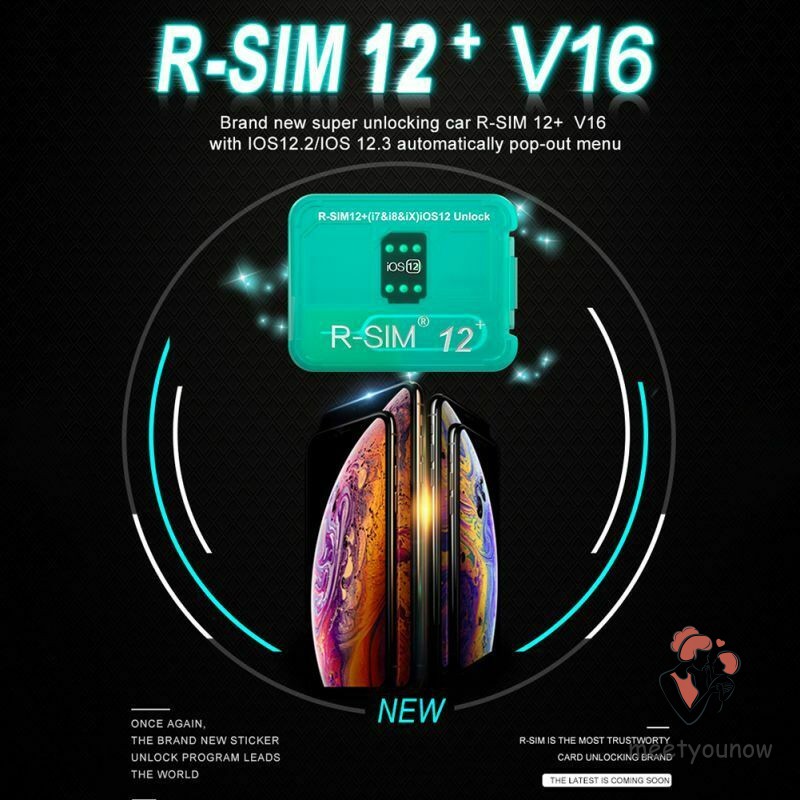 R-SIM12+V16 Nano Unlocking Card RSIM for iPhone X/XS/8/7/6 Plus 4G iOS 12.2