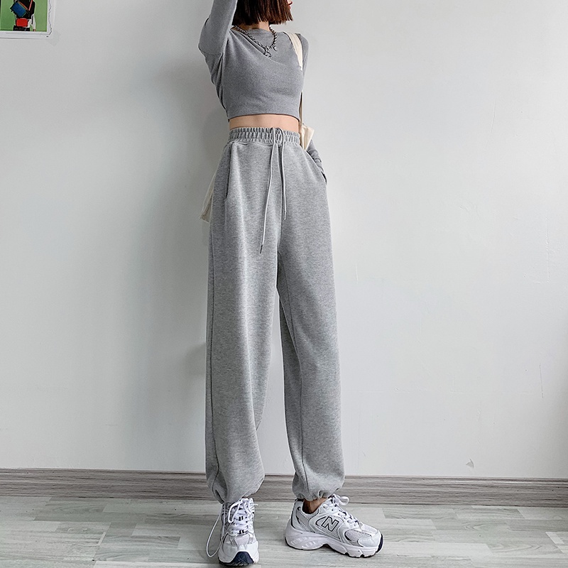 NRVP Quần Thể Thao Ống Rộng Phong Cách Thời Trang Hàn Quốc Dành Cho Nam Và Nữ