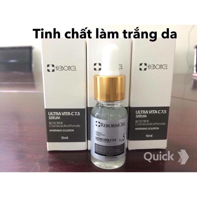 [ Chất lượng ] Serum vitamin C trắng da Rebonel Hàn Quốc (serum chạy máy) Cao cấp