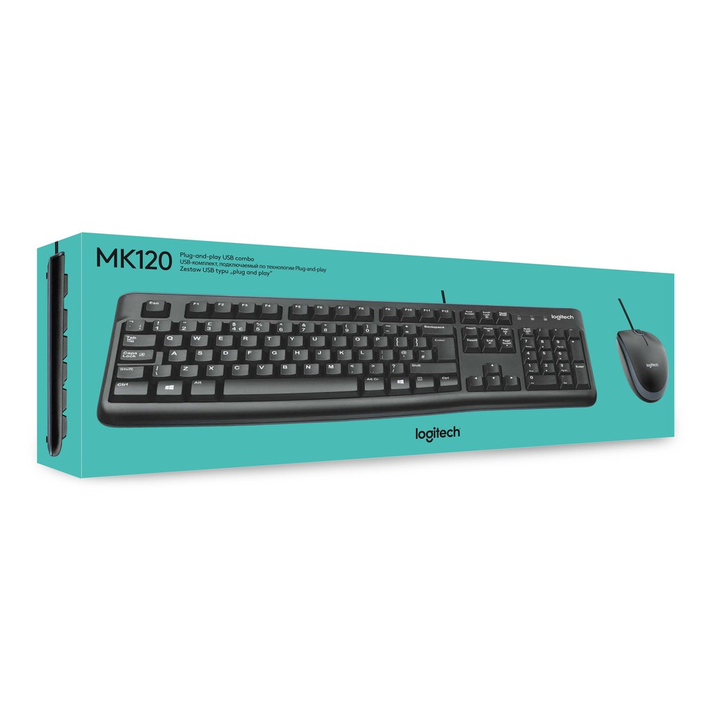 Combo Keyboard + mouse Logitech MK120 - chính hãng