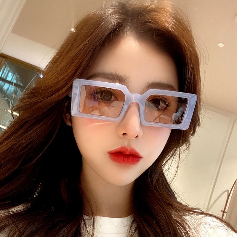 Kính mát gọng hình chữ nhật phong cách hàn quốc thời trang cho nữ