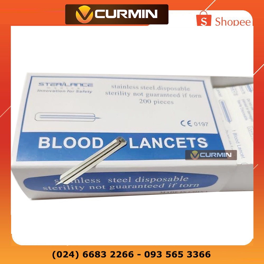 Hộp 200 Chiếc Kim Nặn Mụn Blood Lancet Cho Spa