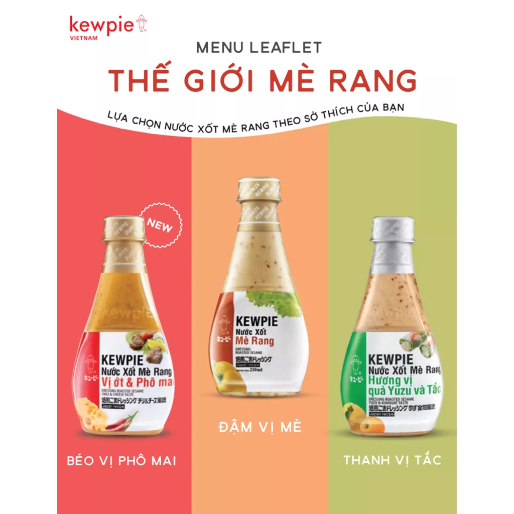 Combo 2 Gói Nước Xốt Mè Rang Kewpie 15ml