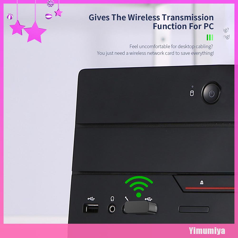 （Yimumiya） COMFAST CF-813B 650M USB 2.4+5.8GHz Bluetooth-compatible 4.2 WiFi Network Card Dongle