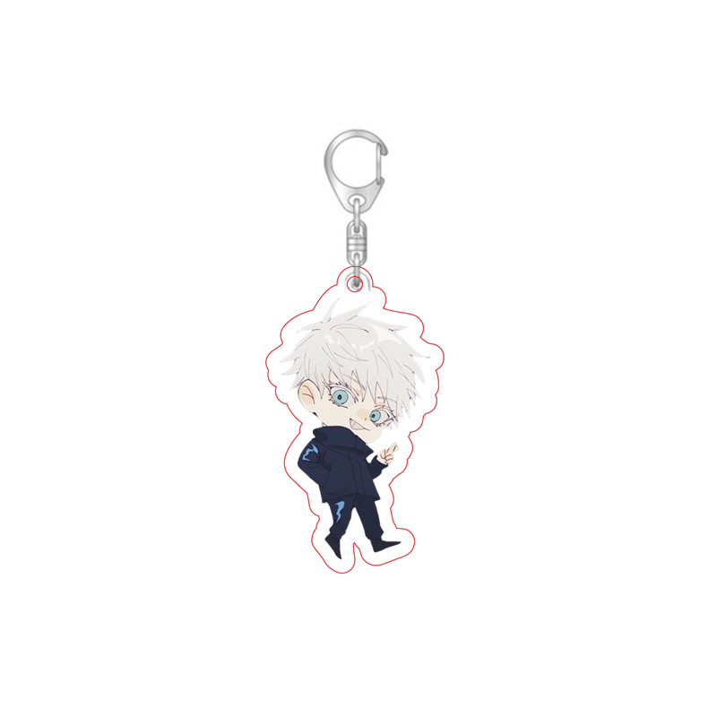 Jujutsu Kaisen Keychain Acrylic Pendant Cuspidatum Yuren Gojo Goku Student Gift Peripheral Anime Keychain