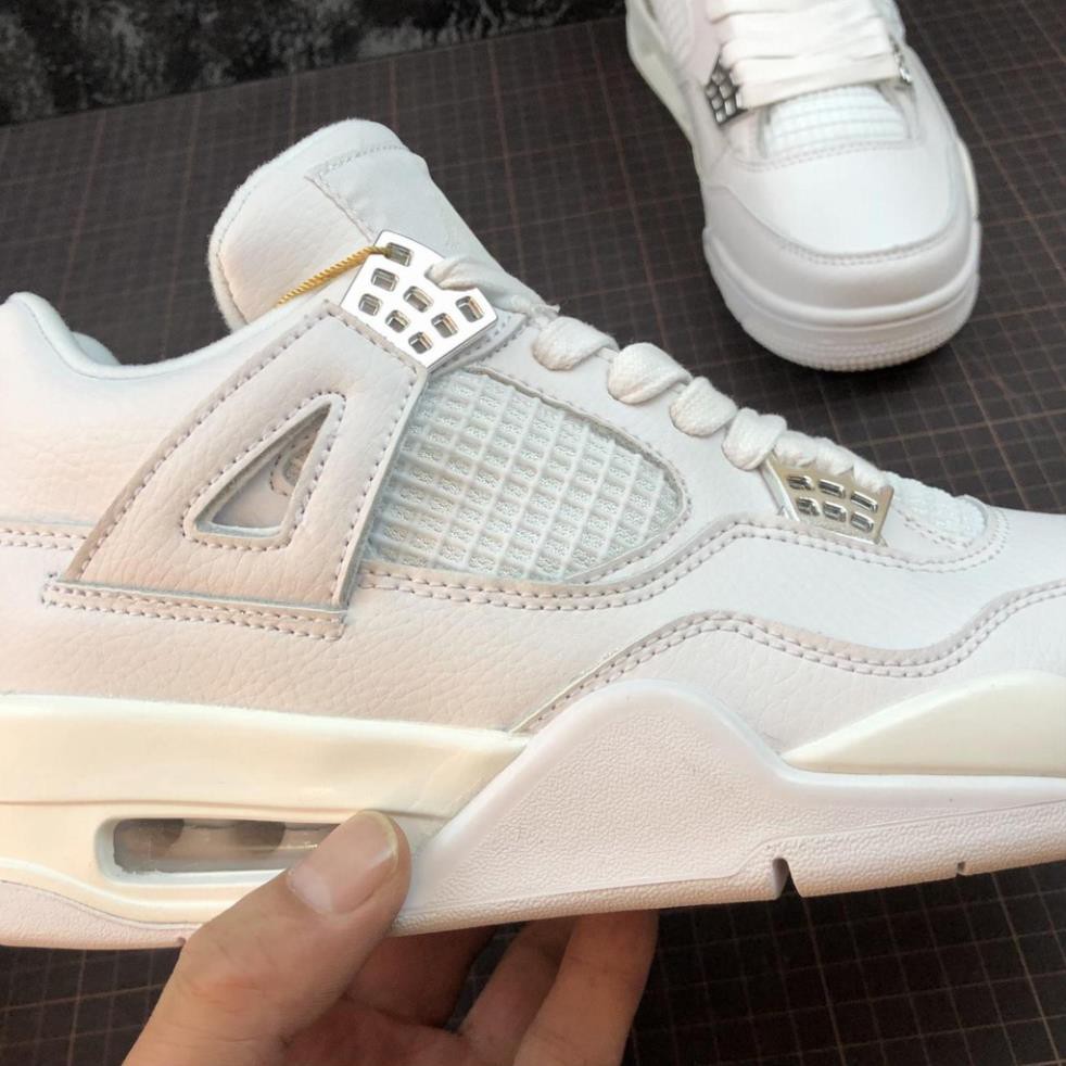 Video Giày thể thao AIR JORDAN 4 Retro Pure money full trắng