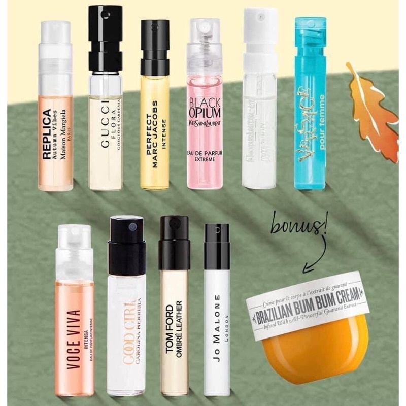 ✨ SET 1O VIAL NƯỚC HOA TẶNG KEM DƯỠNG BODY