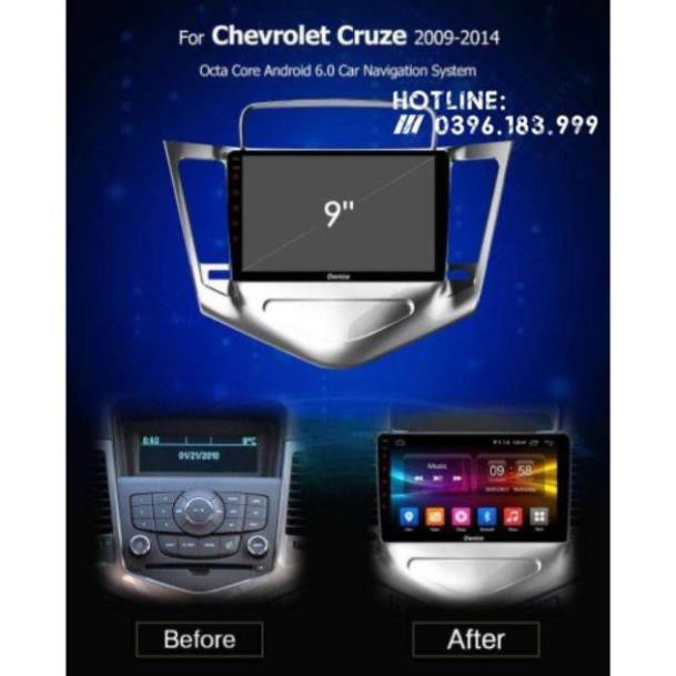 [Giảm giá]  Màn hình Android cắm sim 4G cho Cruze/Lacetti 2009-2014 có Canbus hiển thị thông tin