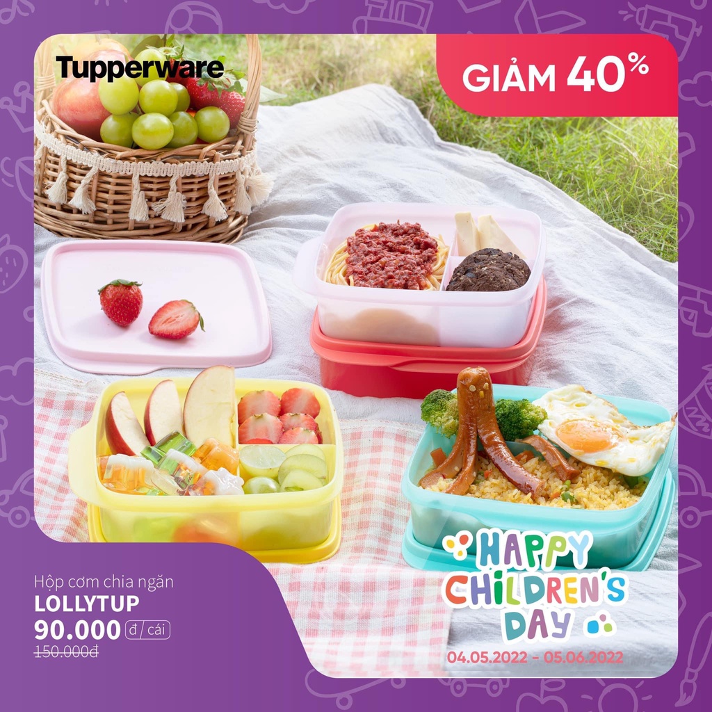 Hộp cơm chia ngăn LOLLY TUP Tupperware