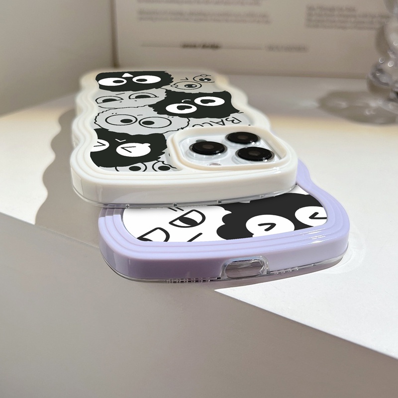 Suntaiho ốp lưng Ốp Điện Thoại TPU Mềm Trong Suốt Hình Bùi Nhùi Đáng Yêu Cho iPhone 11 11 Pro 13 12 Pro Max X XS Max XR 7 8 Plus