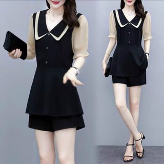 🍒Set bộ short áo phối voan⚡️nhiều mẫu (Free/big size XL, 2XL)