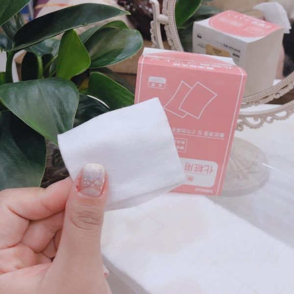 Bông tẩy trang Miniso 1000 miếng Sử dụng để tẩy trang và đắp mặt nạ dạng nước mềm mại hút rất ít dung dịch
