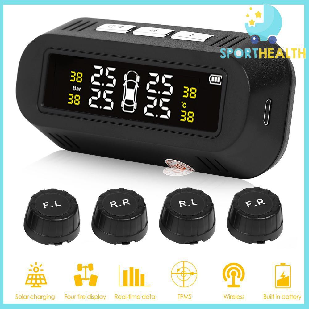 Hệ Thống Giám Sát Áp Suất Bánh Xe C68 Usb + Tpms Với 4 Cảm Biến Ngoài