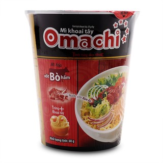 Mì Omachi xốt bò hầm cốc 68g