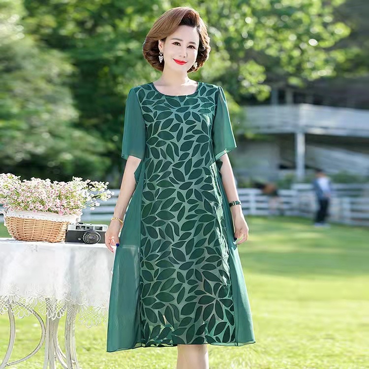 Đầm Cưới Dài Qua Gối Phong Cách Phương Tây Dành Cho Phụ Nữ Trung Niên Dự Tiệc Cưới