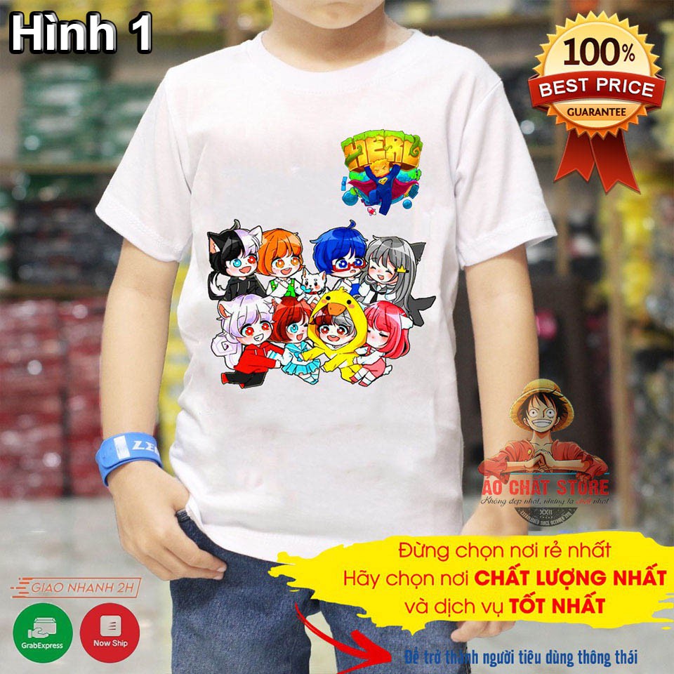 (VIDEO + ẢNH THẬT) BST Áo Hero Team Mini World Đẹp | Áo Thun Mini World Toàn Thành Viên Hero Team Among Us Trẻ Em MC6