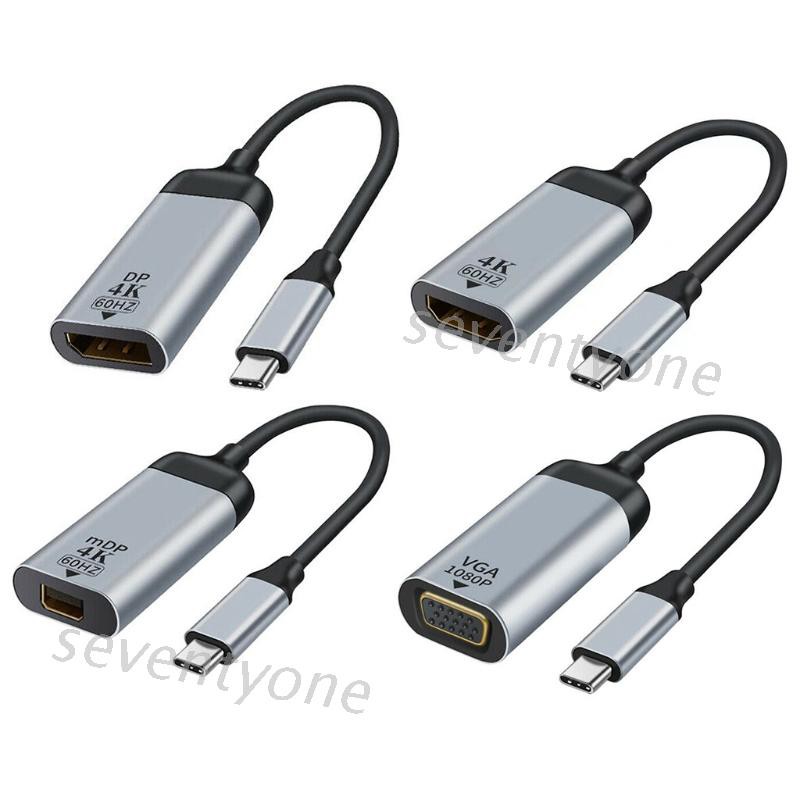 Cáp Chuyển Đổi Type-C Usb C Sang Hdmi-Compatible / Dp / Vga / Rj45