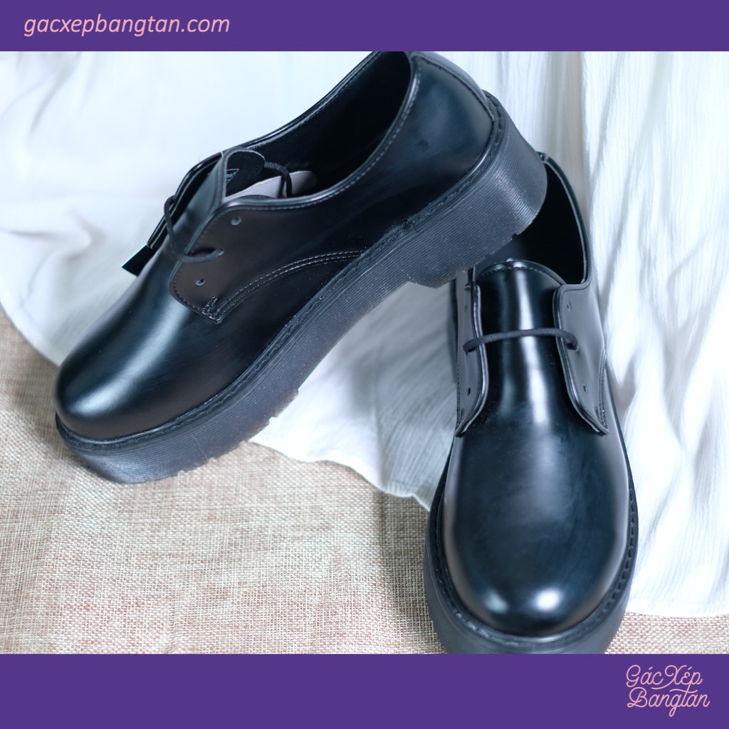 [ CÓ SẴN] - GIÀY OXFORD ĐEN CỦA DOMBA OFFICIAL - SIZE 38