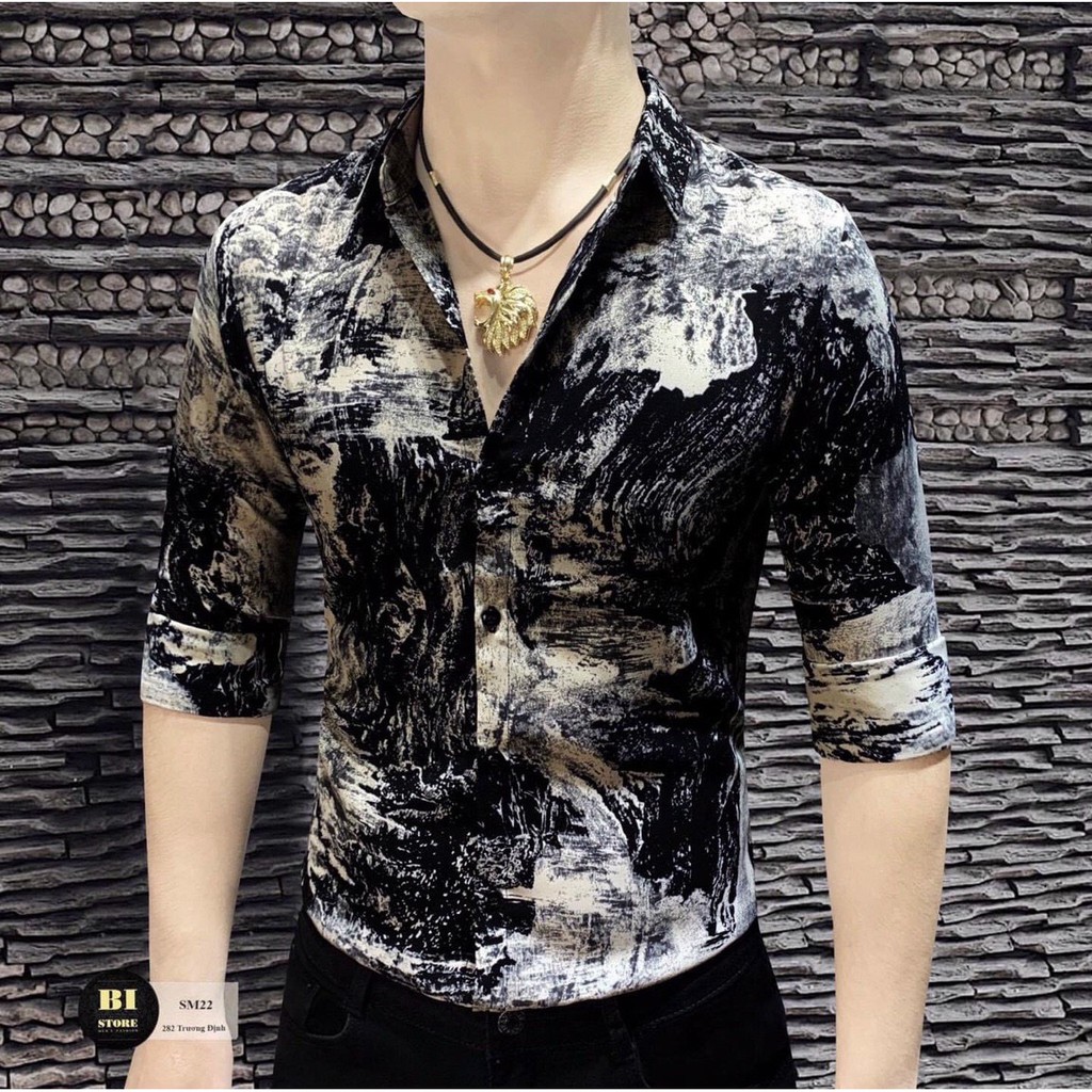 Áo Sơ Mi Nam Dài Tay 🔵 𝐅𝐑𝐄𝐄 𝐒𝐇𝐈𝐏 🔵 Sơ Mi Nam Vải Lụa Co Giãn Hàng Quảng Châu Thời Trang Hpfashion - Asmnhp05 | BigBuy360 - bigbuy360.vn