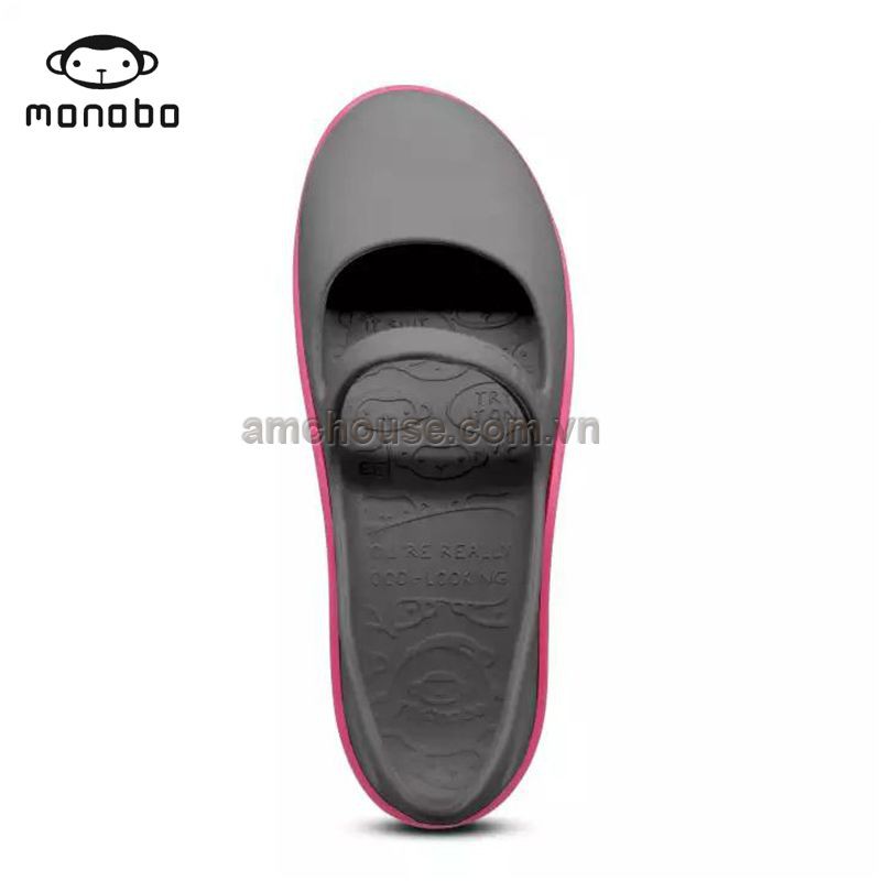 Giày Thái Lan Nữ nhựa đúc MONOBO - TAMMY - xám tro đế hồng