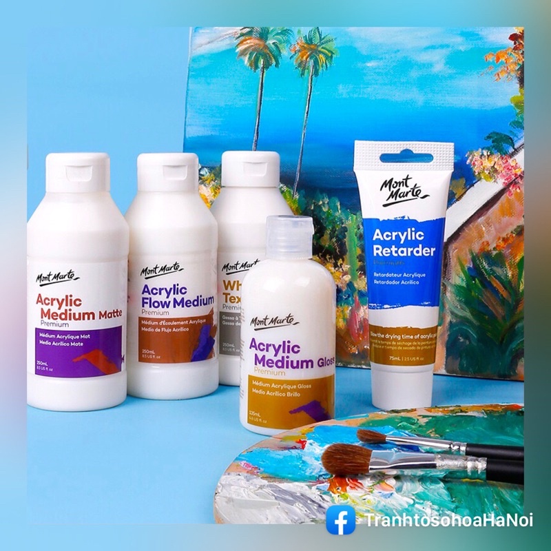 Dung môi pha màu acrylic, Medium acrylic Mont Marte