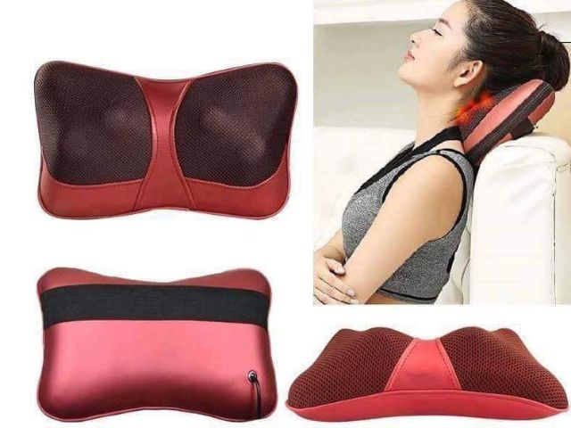 Gối massager 6 bi có đèn hồng ngoại