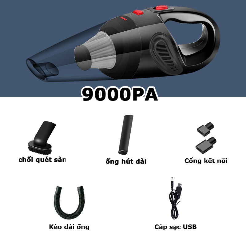 Máy hút bụi cầm tay  không dây 9000Pa.đa chức năng ,máy hút bụi gia đình , ô tô xiaomi