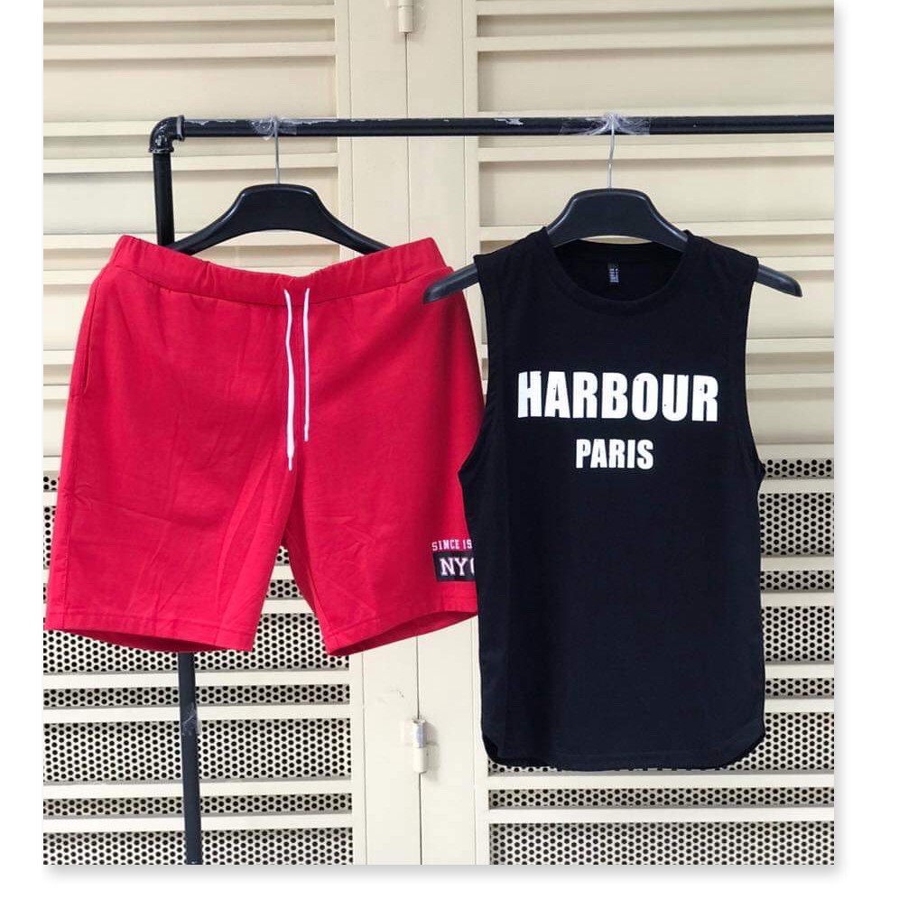 Bộ thể thao unisex nam gym, mặc nhà mát mẻ coton thoáng mát