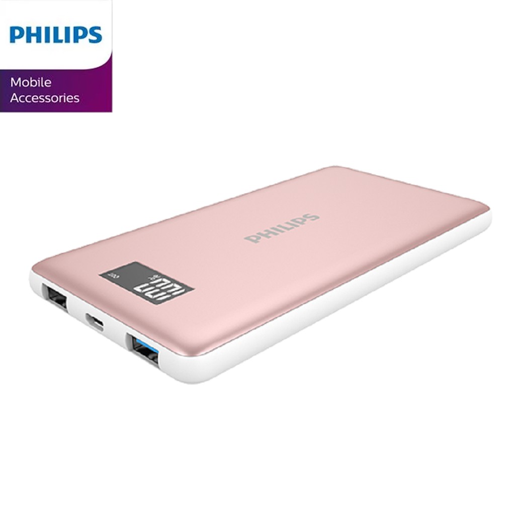 Pin sạc dự phòng Philips DLP2109 10000mAh tích hợp màn hình LED