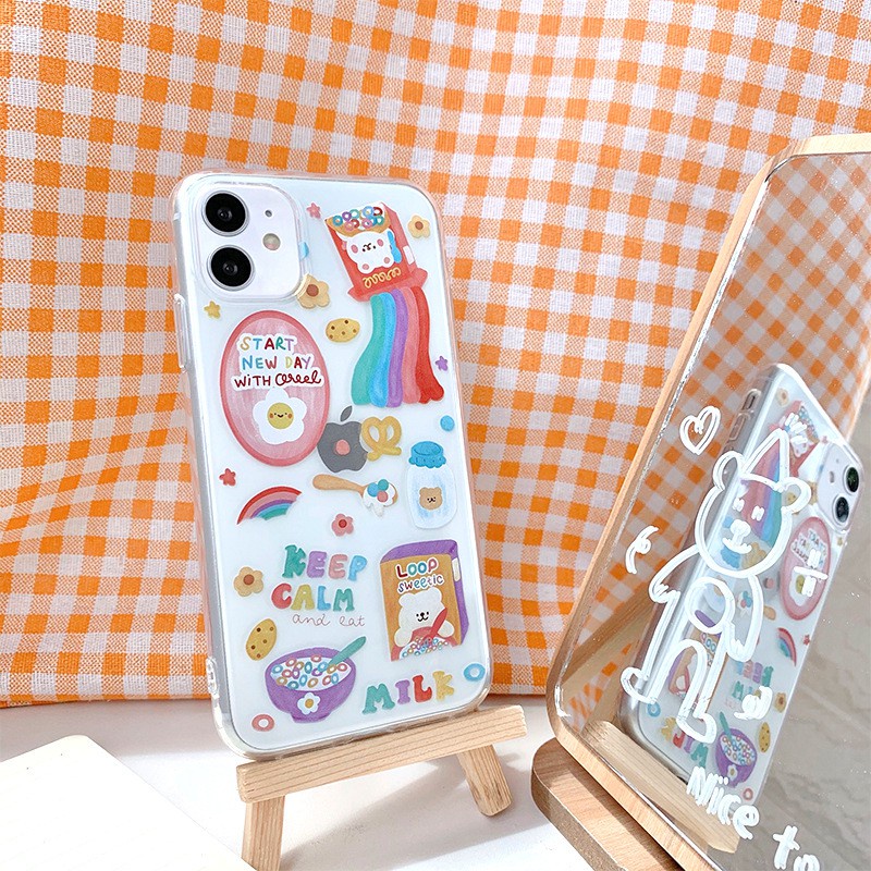 Ốp iphone silicon họa tiết sticker đa dạng dễ thương dành cho 6/7/8/x/xr/xsmax/11/12/13/plus/splus/pro/promax/mini-t115