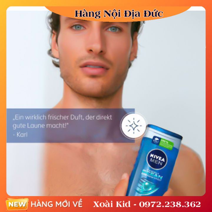 Nivea Men- Sữa Tắm, Dầu Gội Nam – Nội địa Đức