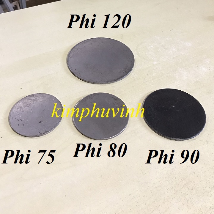 01 CÁI - Phi 120mm BẢN MÃ TRÒN - BẢN MÃ ĐẦU CỘT 120mm