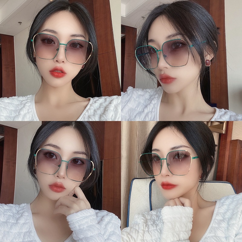 Kính Mát Gọng Vuông Chống Tia UV Thời Trang Hàn Quốc 2022