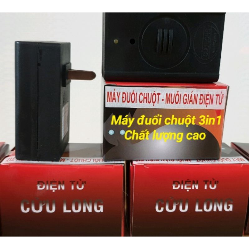 Thiết Bị Cửu Long - Máy Dùng Xua Đuổi Chuột_Muỗi_Gián_Dơi_Thạch Sùng Phát Sóng Siêu Âm Thanh Bảo Đảm Hiệu Quả-An Toàn