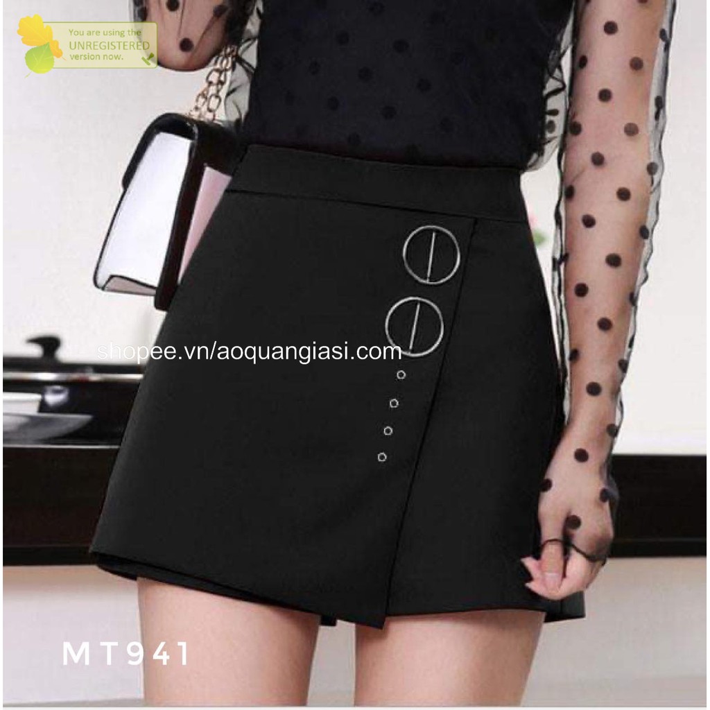 Quần giả váy xẻ tà 1 khoen tròn MT337, MT905, MT923, MT1048, MT941, MT925, MT634, MT809, mt192, mt636