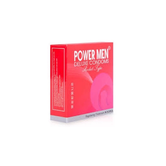 Bao cao su POWER MEN Rocket gân gai hộp 3 chiếc