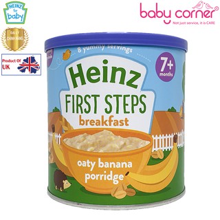 Bột ăn dặm Heinz yến mạch và chuối 125g 7m+