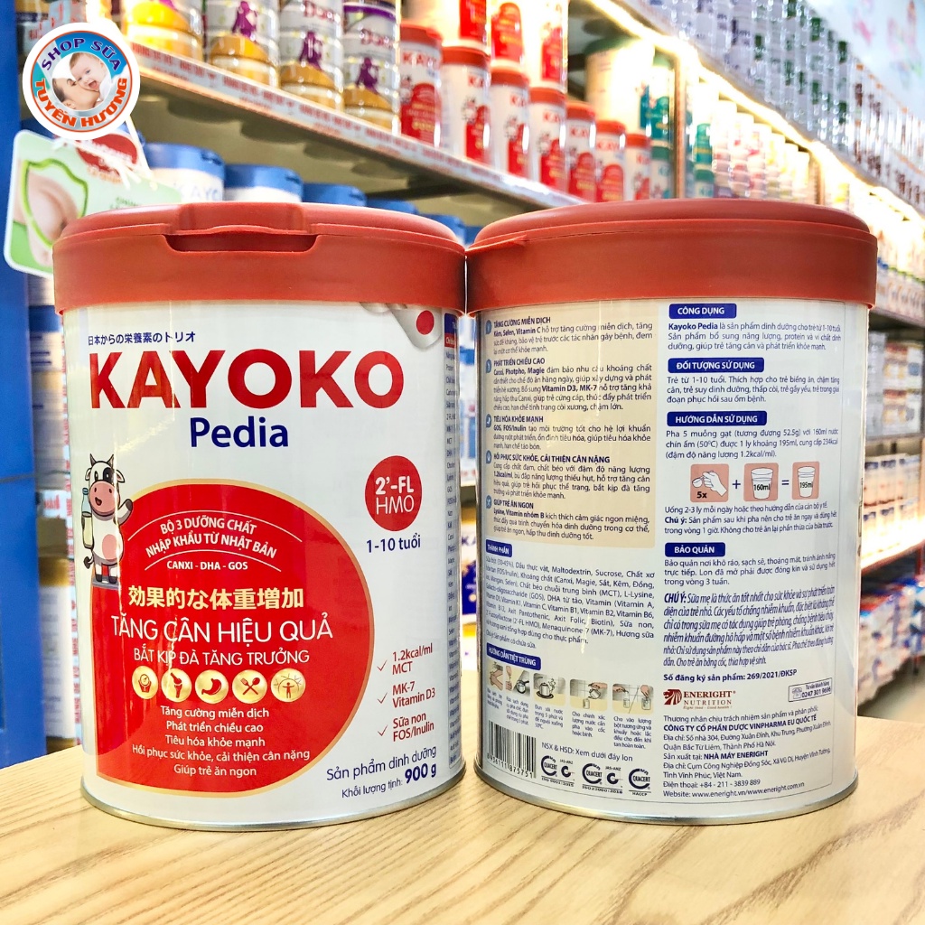 Sữa Nhật Kayoko Baby, Pedia, Grow IQ 900G - Tinh Hoa Dưỡng Chất Nhật Bản