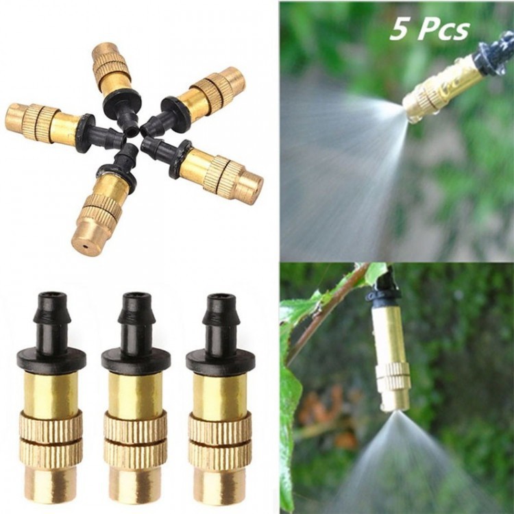 Bộ KIT Phun Sương Tưới Cây Tự Động gồm  20 Béc Bằng Đồng Cao Cấp kèm 25m Dây và đầy đủ phụ kiện