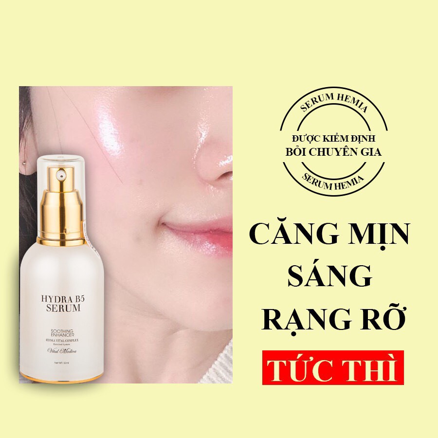 HydraB5 Serum 50ml Hemia dưỡng da, căng bóng, cấp ẩm, chống lão hoá, mềm mịn, trẻ hoá da