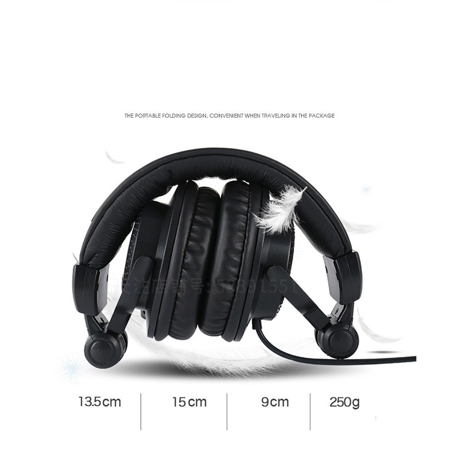 Tai Nghe Kiểm Âm Chuẩn Phòng Thu Tai Nghe Chụp Tai Có Dây, Tai Nghe TIANYU HP960 Chính Hãng