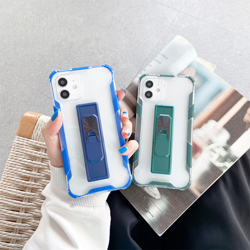 Ốp Lưng Trong Suốt Có Nhẫn Đỡ Đứng Cao Cấp Cho Vivo Y19 U3 Y17 Y15 Y12 Y11 Iqos Z5