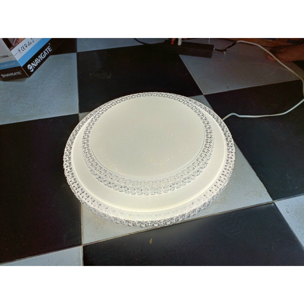 ĐÈN ỐP TRẦN KIM CƯƠNG 2 TẦNG 48W 3 CHẾ ĐỘ ÁNH SÁNG SANG TRỌNG