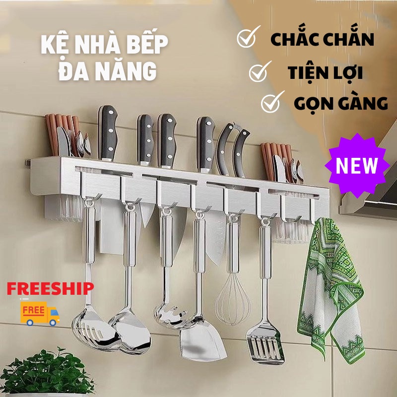 Giá Cài Dao, Giá Treo Đồ Đa Năng, Kéo, Đồ Dùng Nhà Bếp Đa Năng Bằng Inox Không Gỉ LEON OFFICIAL