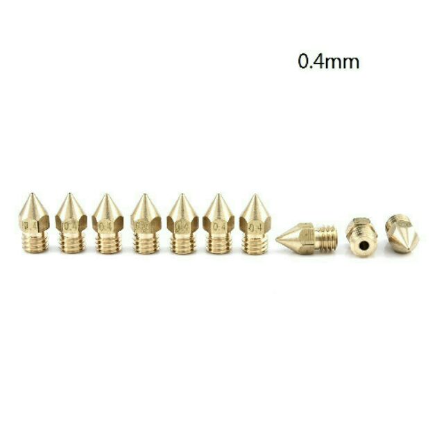 Phụ kiện máy in 3D, đầu phun 0,4mm ( đầu nhọn )