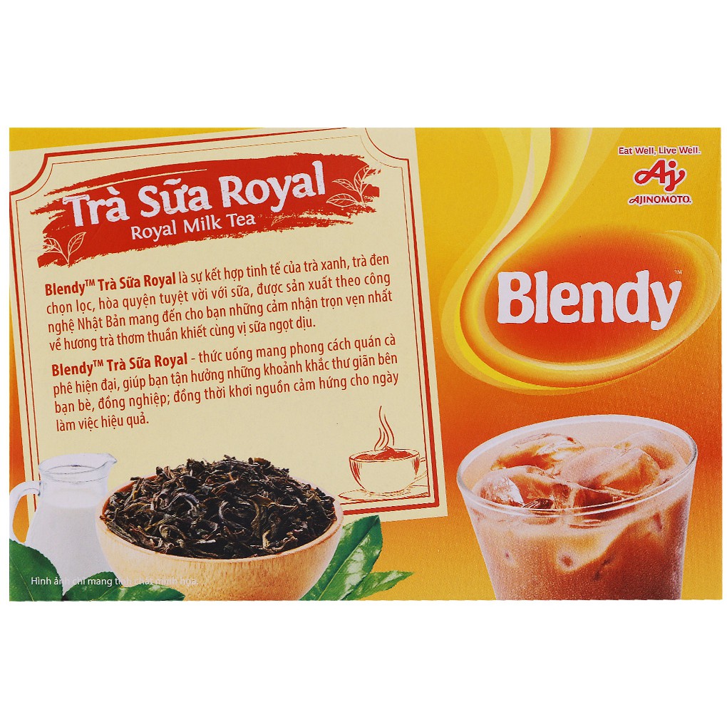 Trà Sữa Blendy Matcha Gạo Rang Hộp 10 Gói x 17g (đủ 4 vị best seller)